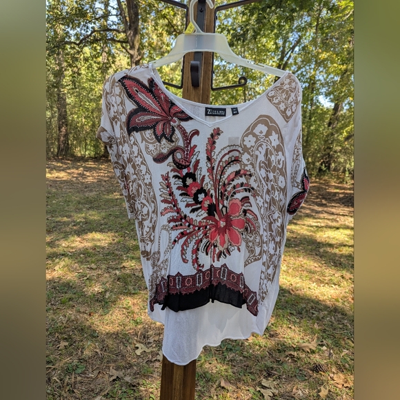 ❤️5/$25 ⭐NWT 7th Avenue Design Top - Picture 1 of 7